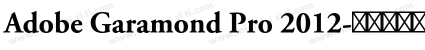 Adobe Garamond Pro 2012字体转换
